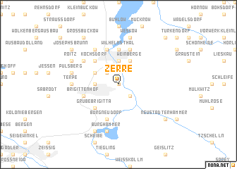 map of Zerre
