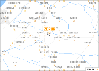 map of Zeru‘a