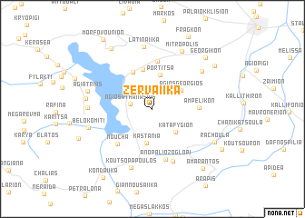 map of Zervaíika