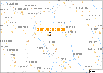 map of Zervochórion