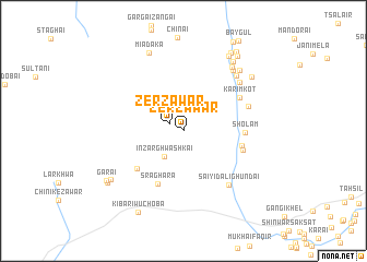 map of Zer Zāwar