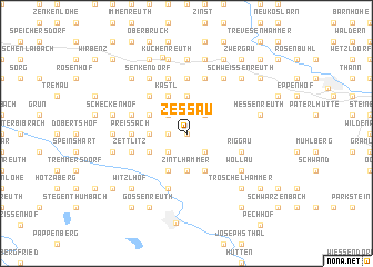 map of Zessau