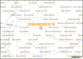 map of Zessmannsrieth