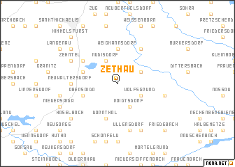 map of Zethau