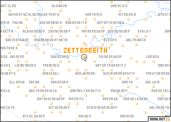 map of Zettenreith