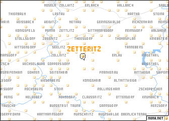 map of Zetteritz