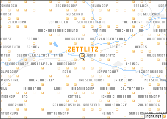 map of Zettlitz