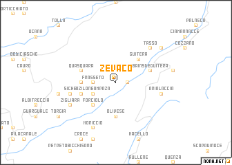 map of Zevaco