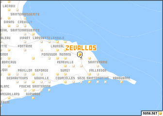 map of Zévallos