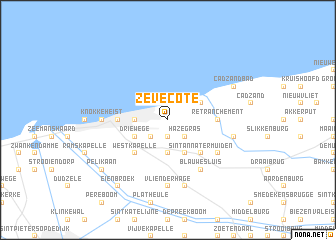 map of Zevecote