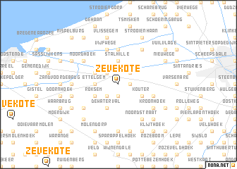 map of Zevekote