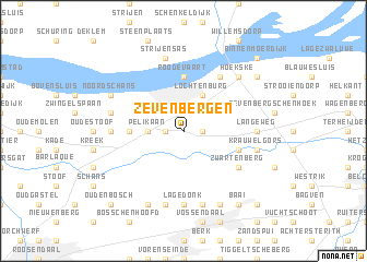 map of Zevenbergen