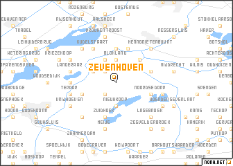 map of Zevenhoven