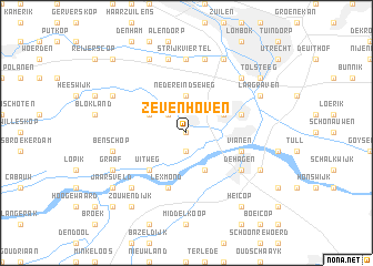 map of Zevenhoven