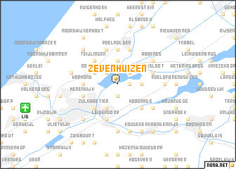 map of Zevenhuizen