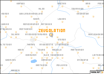 map of Zevgolatíon