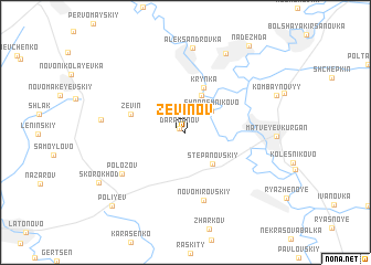 map of Zëvinov