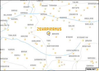 map of Zēwa Pīrāmūs