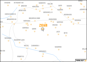 map of Zēwa