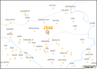 map of Zēwa