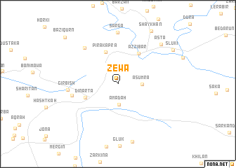 map of Zēwa