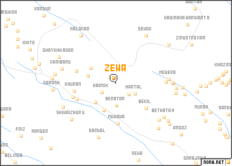 map of Zēwa