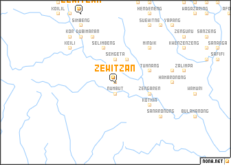 map of Zewitzan