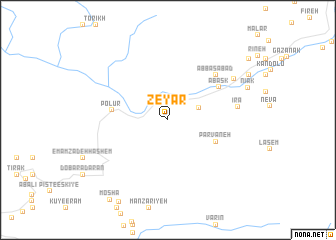 map of Zeyār