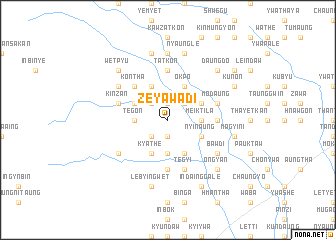 map of Zeyawadi