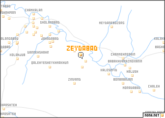 map of Zeydābād