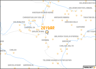 map of Zeydār