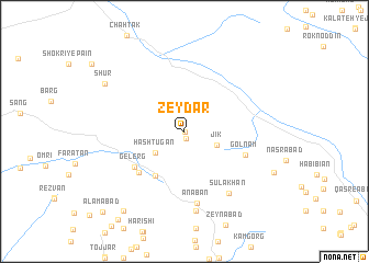 map of Zeydar
