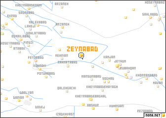 map of Zeynābād