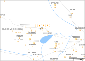 map of Zeynābād