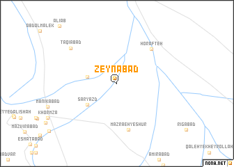 map of Zeynābād