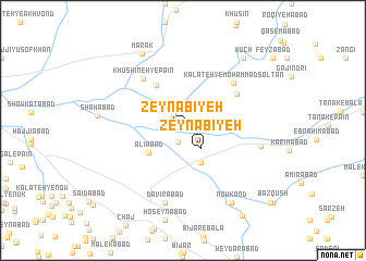 map of Zeynabīyeh