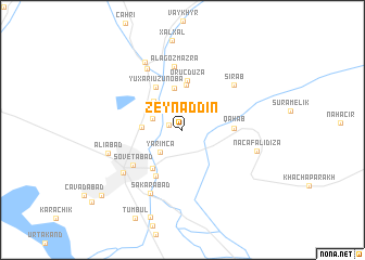 map of Zeynǝddin