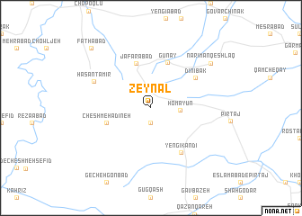 map of Zeynal