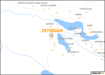map of Zeyn od Dīn