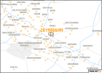 map of Zeyn od Dīn