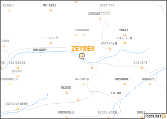 map of Zeyrek