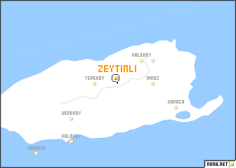 map of Zeytinli