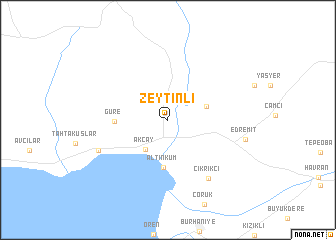 map of Zeytinli