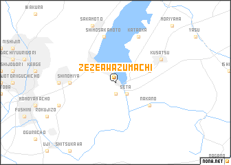 map of Zeze-Awazumachi