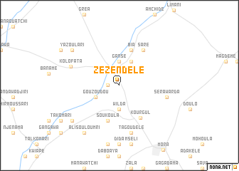 map of Zézendélé