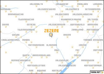 map of Zézere