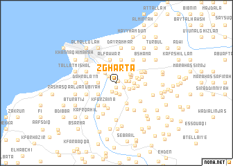 map of Zgharta