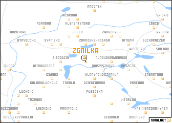 map of Zgniłka