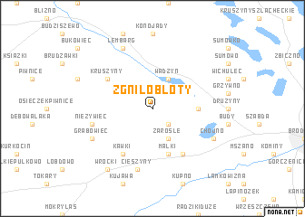 map of Zgniłobłoty