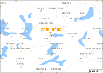 map of Zgniłocha